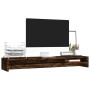 Monitorständer aus geräuchertem Eichensperrholz, 100 x 24 x 13 cm von vidaXL, Monitor- und TV-Ständer - Ref: Foro24-815291, P...