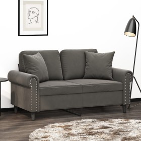 Cojines decorativos 2 uds terciopelo gris oscuro 40x40 cm de vidaXL, Cojines - Ref: Foro24-349486, Precio: 16,63 €, Descuento: %