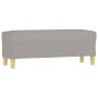 Banco de tela gris claro 100x35x41 cm de vidaXL, Bancos - Ref: Foro24-349375, Precio: 58,09 €, Descuento: %