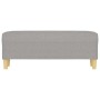 Banco de tela gris claro 100x35x41 cm de vidaXL, Bancos - Ref: Foro24-349375, Precio: 58,09 €, Descuento: %