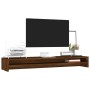 Brown oak plywood monitor stand 100x24x13 cm by vidaXL, Monitor and TV stands - Ref: Foro24-815293, Price: 37,99 €, Discount: %