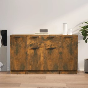 3-piece smoked oak plywood sideboards by vidaXL, Sideboards - Ref: Foro24-3115833, Price: 123,15 €, Discount: %