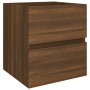 Waschbeckenschrank aus braunem Eichensperrholz, 41 x 38,5 x 45 cm von vidaXL, Badezimmermöbel - Ref: Foro24-815647, Preis: 49...