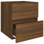 Mueble de lavabo madera contrachapada marrón roble 41x38,5x45cm de vidaXL, Muebles de baño - Ref: Foro24-815647, Precio: 43,6...