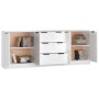 3-Piece Sideboard Glossy White Plywood by vidaXL, Sideboards - Ref: Foro24-3115784, Price: 248,63 €, Discount: %