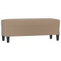 Banco de cuero sintético color capuchino 100x35x41 cm de vidaXL, Bancos - Ref: Foro24-349420, Precio: 59,07 €, Descuento: %