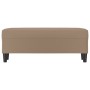 Banco de cuero sintético color capuchino 100x35x41 cm de vidaXL, Bancos - Ref: Foro24-349420, Precio: 59,07 €, Descuento: %