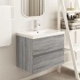 Mueble de lavabo madera de ingeniería gris Sonoma 60x38,5x45 cm de vidaXL, Muebles de baño - Ref: Foro24-815649, Precio: 52,0...