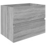 Mueble de lavabo madera de ingeniería gris Sonoma 60x38,5x45 cm de vidaXL, Muebles de baño - Ref: Foro24-815649, Precio: 52,0...