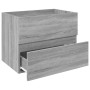 Mueble de lavabo madera de ingeniería gris Sonoma 60x38,5x45 cm de vidaXL, Muebles de baño - Ref: Foro24-815649, Precio: 52,0...