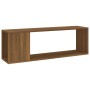 Brown oak plywood TV cabinet 100x24x32 cm by vidaXL, TV Furniture - Ref: Foro24-816037, Price: 29,75 €, Discount: %