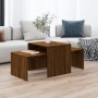 Brown oak plywood center table set 100x48x40 cm by vidaXL, Coffee table - Ref: Foro24-815548, Price: 53,02 €, Discount: %