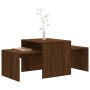 Brown oak plywood center table set 100x48x40 cm by vidaXL, Coffee table - Ref: Foro24-815548, Price: 53,02 €, Discount: %