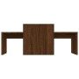 Brown oak plywood center table set 100x48x40 cm by vidaXL, Coffee table - Ref: Foro24-815548, Price: 53,02 €, Discount: %