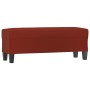 Banco de cuero sintético rojo vino tinto 100x35x41 cm de vidaXL, Bancos - Ref: Foro24-349463, Precio: 60,60 €, Descuento: %