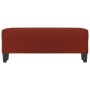 Banco de cuero sintético rojo vino tinto 100x35x41 cm de vidaXL, Bancos - Ref: Foro24-349463, Precio: 60,60 €, Descuento: %