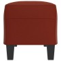 Banco de cuero sintético rojo vino tinto 100x35x41 cm de vidaXL, Bancos - Ref: Foro24-349463, Precio: 60,60 €, Descuento: %