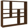 Brown oak engineered wood wall shelf 90x16x78 cm by vidaXL, Shelves and shelves - Ref: Foro24-815560, Price: 47,99 €, Discoun...