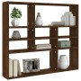 Brown oak engineered wood wall shelf 90x16x78 cm by vidaXL, Shelves and shelves - Ref: Foro24-815560, Price: 47,99 €, Discoun...