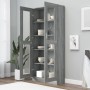 Sonoma gray plywood display case 82.5x30.5x185.5 cm by vidaXL, Bookcases and shelves - Ref: Foro24-815622, Price: 181,39 €, D...