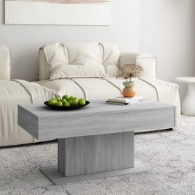 Mesa de centro madera de ingeniería gris Sonoma 96x50x45 cm de vidaXL, Mesas de centro - Ref: Foro24-815835, Precio: 64,95 €,...