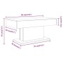 Mesa de centro madera de ingeniería gris Sonoma 96x50x45 cm de vidaXL, Mesas de centro - Ref: Foro24-815835, Precio: 61,24 €,...