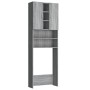 Sonoma gray washing machine cabinet 64x25.5x190 cm by vidaXL, Accessories for washing machines and dryers - Ref: Foro24-81595...