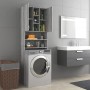 Sonoma gray washing machine cabinet 64x25.5x190 cm by vidaXL, Accessories for washing machines and dryers - Ref: Foro24-81595...