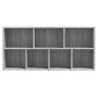 Sonoma gray shelving 50x25x106 cm by vidaXL, Bookcases and shelves - Ref: Foro24-815445, Price: 62,92 €, Discount: %