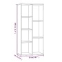 Sonoma gray shelving 50x25x106 cm by vidaXL, Bookcases and shelves - Ref: Foro24-815445, Price: 62,92 €, Discount: %