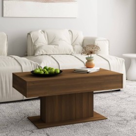 Brown oak plywood coffee table 96x50x45 cm by vidaXL, Coffee table - Ref: Foro24-815836, Price: 49,50 €, Discount: %