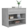 Banco zapatero madera contrachapada gris Sonoma 60x30x45 cm de vidaXL, Zapateros y organizadores de calzado - Ref: Foro24-816...