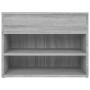 Banco zapatero madera contrachapada gris Sonoma 60x30x45 cm de vidaXL, Zapateros y organizadores de calzado - Ref: Foro24-816...