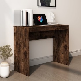 Escritorio de madera contrachapada roble ahumado 90x40x72 cm de vidaXL, Escritorios - Ref: Foro24-815303, Precio: 41,35 €, De...