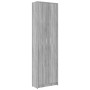 Armario de pasillo madera contrachapada gris Sonoma 55x25x189cm de vidaXL, Armarios roperos - Ref: Foro24-815517, Precio: 101...