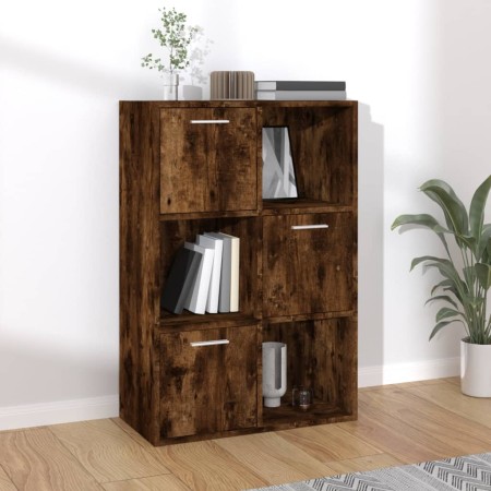 Mueble de almacenaje roble ahumado 60x29,5x90 cm de vidaXL, Librerías y estanterías - Ref: Foro24-815453, Precio: 59,05 €, De...