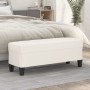 Cream synthetic leather bench 100x35x41 cm by vidaXL, Banks - Ref: Foro24-349460, Price: 59,07 €, Discount: %