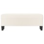 Banco de cuero sintético color crema 100x35x41 cm de vidaXL, Bancos - Ref: Foro24-349460, Precio: 59,07 €, Descuento: %