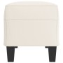 Banco de cuero sintético color crema 100x35x41 cm de vidaXL, Bancos - Ref: Foro24-349460, Precio: 59,07 €, Descuento: %