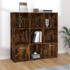 Smoked oak color shelf 98x30x98 cm by vidaXL, Bookcases and shelves - Ref: Foro24-815447, Price: 81,99 €, Discount: %