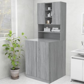 Sonoma gray washing machine cabinet 70.5x25.5x90 cm by vidaXL, Accessories for washing machines and dryers - Ref: Foro24-8159...