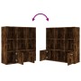 Smoked oak color shelf 98x30x98 cm by vidaXL, Bookcases and shelves - Ref: Foro24-815447, Price: 78,55 €, Discount: %