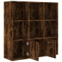 Smoked oak color shelf 98x30x98 cm by vidaXL, Bookcases and shelves - Ref: Foro24-815447, Price: 78,55 €, Discount: %