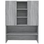 Sonoma grauer Waschmaschinenschrank 70,5x25,5x90 cm von vidaXL, Zubehör für Waschmaschinen und Trockner - Ref: Foro24-815946,...