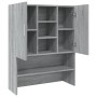 Sonoma grauer Waschmaschinenschrank 70,5x25,5x90 cm von vidaXL, Zubehör für Waschmaschinen und Trockner - Ref: Foro24-815946,...