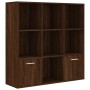 Oak brown shelving 98x30x98 cm by vidaXL, Bookcases and shelves - Ref: Foro24-815449, Price: 89,58 €, Discount: %