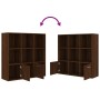 Oak brown shelving 98x30x98 cm by vidaXL, Bookcases and shelves - Ref: Foro24-815449, Price: 89,58 €, Discount: %