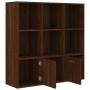 Oak brown shelving 98x30x98 cm by vidaXL, Bookcases and shelves - Ref: Foro24-815449, Price: 89,58 €, Discount: %