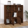 Oak brown shelving 98x30x98 cm by vidaXL, Bookcases and shelves - Ref: Foro24-815449, Price: 89,58 €, Discount: %