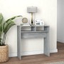 Sonoma gray plywood console table 78x30x80 cm by vidaXL, Side tables - Ref: Foro24-815937, Price: 33,43 €, Discount: %